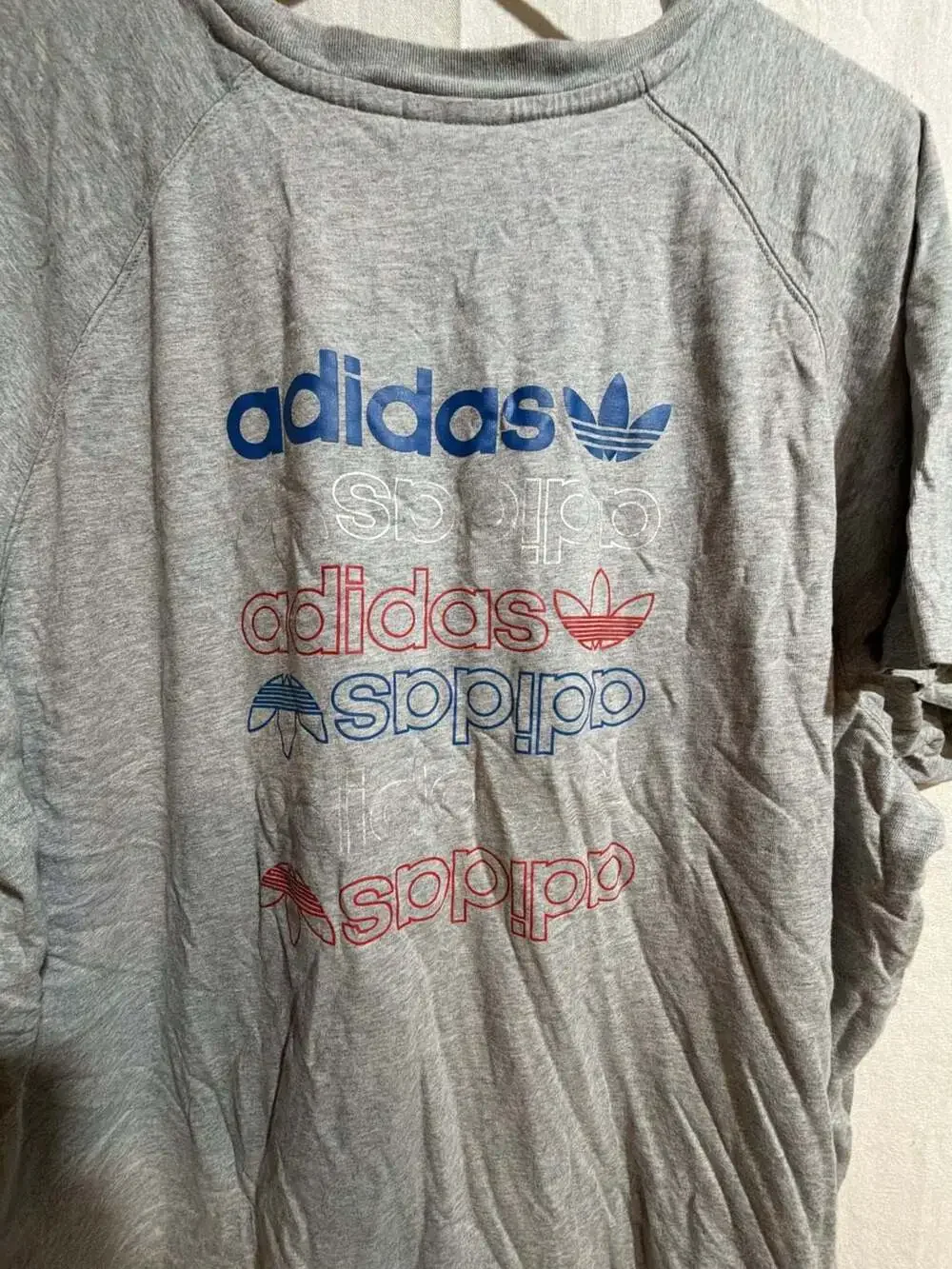 Adidas Originals Trefoil Logo Graphic T-Shirt Grey